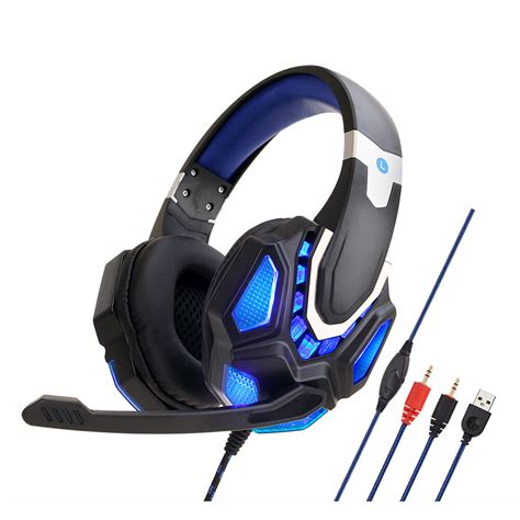 There's a good balance between bass and treble, plus they're. Soyto game headphone 3.5mm wired bass gaming headset ...