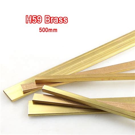 H59 Brass Flat Rod Bar Square Sheets Metal Panel 500mm Long Various Sizes Ebay