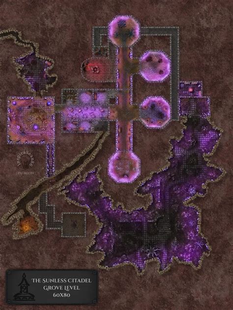 The Sunless Citadel K Grove And Fortress Levels Battlemaps Fantasy Map Tabletop Rpg