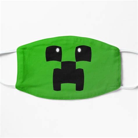 Cute Minecraft Creeper Face Flat Mask Offical Store Rb1512 Non