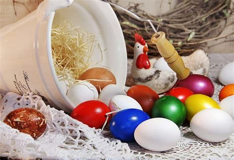 Colorful Eggs Eggs Still Life Easter Special Days Hd Wallpaper