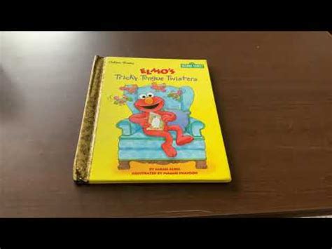 My Elmos Tricky Tongue Twisters Book Youtube