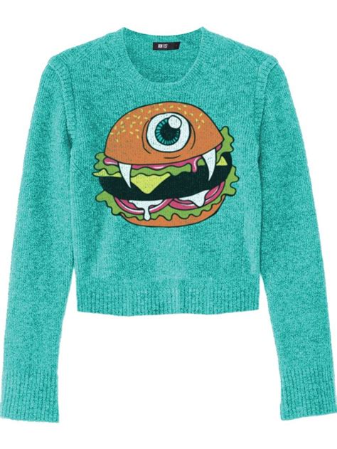 iron fist cyclo burger turquoise sweater iron fist clothing turquoise sweater sweaters