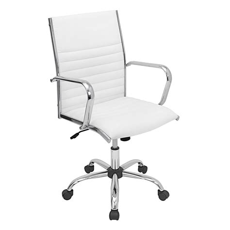 This bifma certified chair can swivel, tilt, or be locked upright. Master Office Chair - White | At Home