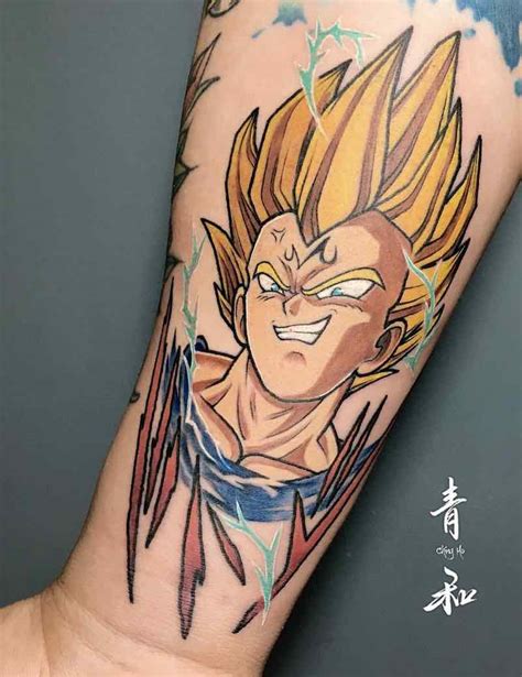 Son goku tattoo riding shenron. The Very Best Dragon Ball Z Tattoos