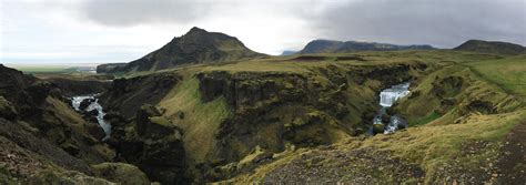 My Favorite Panorama From My Trip To Iceland Above Skógafoss 10206 X