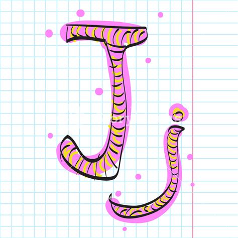 Download a free preview or high quality adobe illustrator ai, eps. Letter J From Candy Alphabet. Vector Illustration Royalty ...