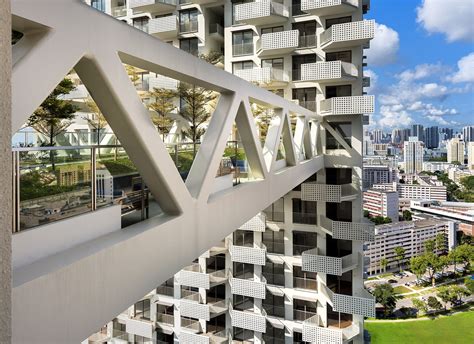 safdie s cascading skyhabitat complex in singapore features green sky bridges