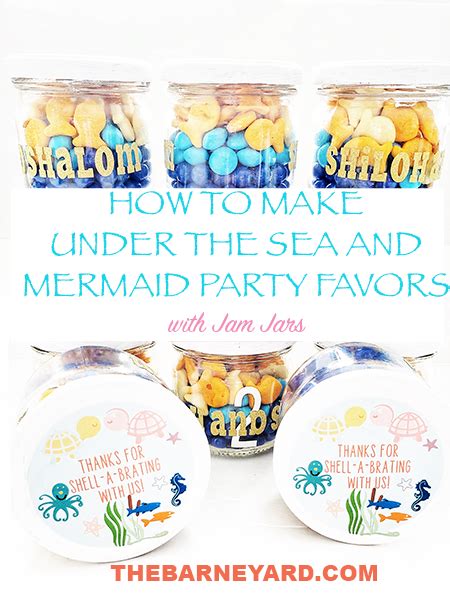 Party Favors For An Under The Sea Birthday Party The Barne Yard