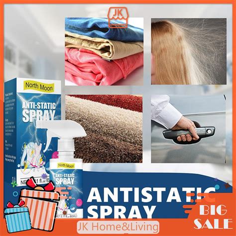 60ml Anti Static Spray For Clothes Household Home Lasting Wrinkle
