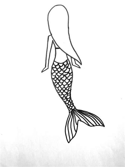 How To Draw A Mermaid Thats Beautiful And Easy Step By Step Drawing