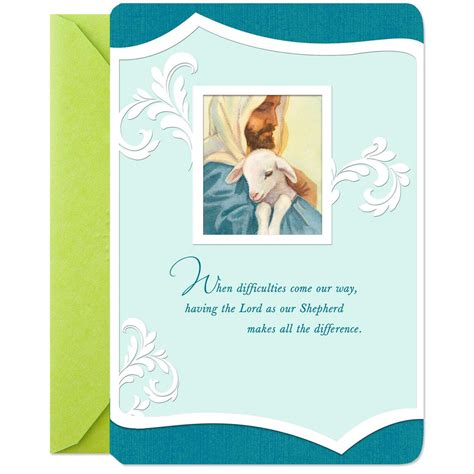 The Lord Is Our Shepherd Religious Get Well Card Greeting Cards