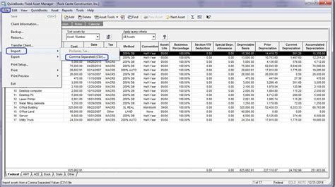 Importing Asset Data To Quickbooks Fixed Asset Manager Swdiscounter