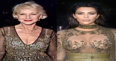 Helen Mirren Praises Shameless Kim Kardashian And Her Booty E News