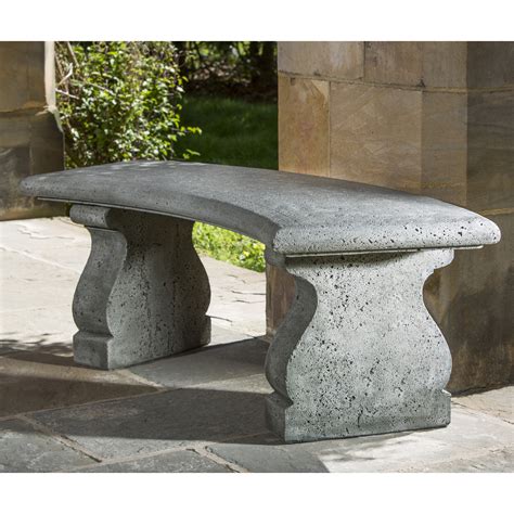 Add a modern touch to any of your landscape areas with these curved benches. Campania International Provencal Curved Cast Stone ...