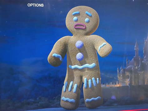 Shrek 2 The Gingerbread Man Has Icing Stitches On His Legs Because