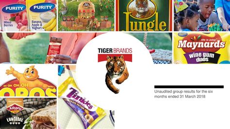 Healthy lifestyle | eat well live well. Tiger Brands Ltd. ADR 2018 Q2 - Results - Earnings Call ...