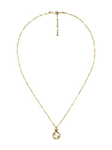 Gucci 18kt Gold Interlocking G Necklace Editorialist