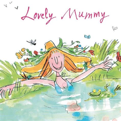 Lovely Mummy Pond Quentin Blake Mothers Day Card Paper Tiger