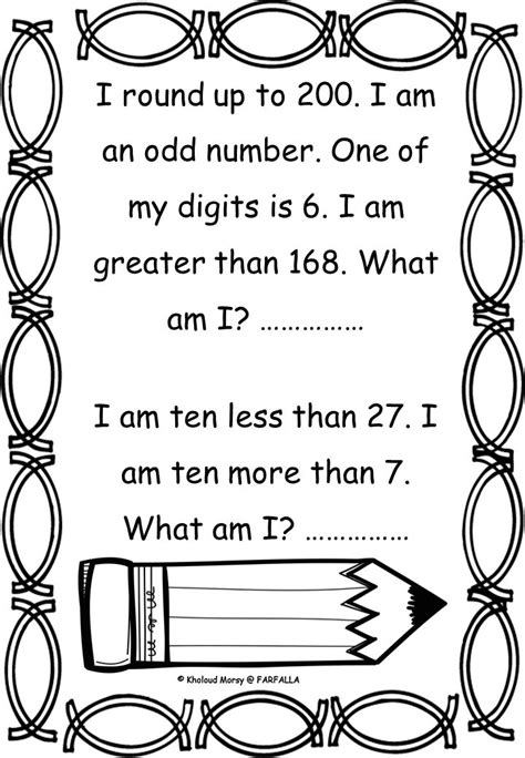 Math Riddles For Third Graders