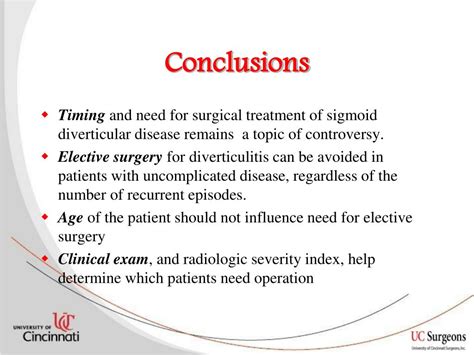 These medical condition or symptom topics may be relevant to medical information for colocolostomy PPT - Practice Parameters for Sigmoid Diverticulitis ...