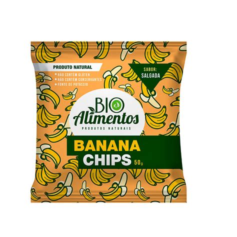 Banana Chips Salgado Bio Alimentos 50g