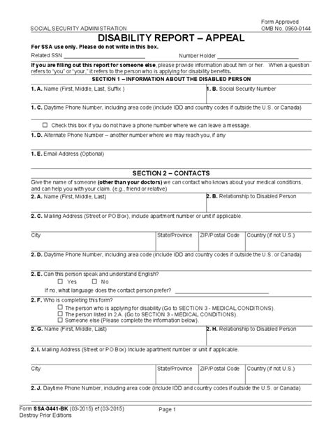 Check spelling or type a new query. Disability Report - Appeal Free Download