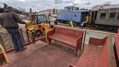 Vintage Caboose Rolls Into Stewartstown For Handicapped Riders