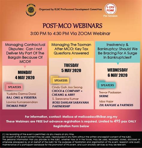 updated post mco webinars from 4 to 6 may 2020 kl bar