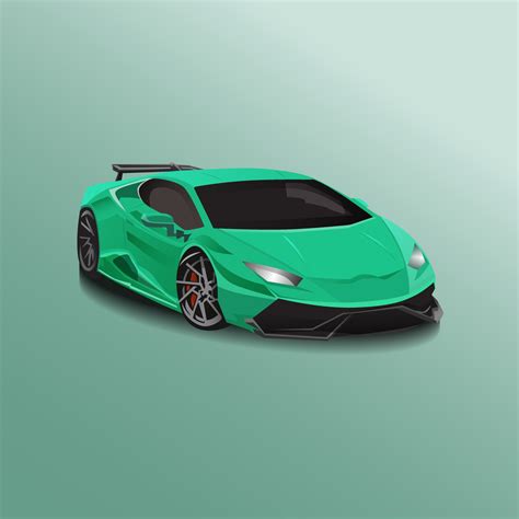 Green Sports Car Vector Illustration Vector Art At Vecteezy