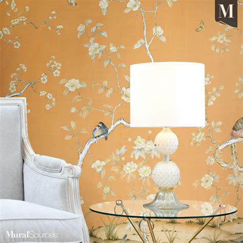 Chinoiserie is the european interpretation and imitation of chinese and east asian artistic traditions, especially in the decorative arts, garden design, architecture, literature, theater. Lavena | Chinoiserie Mural Wallpaper | MuralSources.com ...