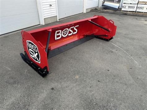 2022 Boss Snowplow Skid Steer Box Plows Sk 8ft Metal Trip Edge In