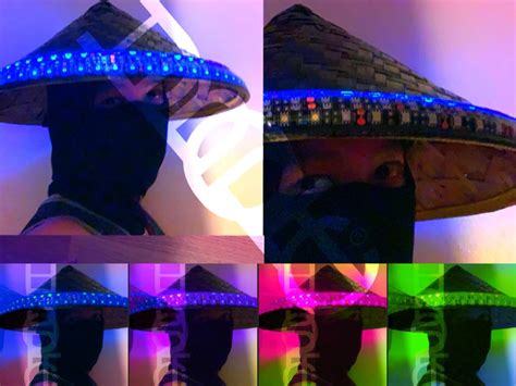 Huboptic Samurai Coolie Hat Bamboo Ninja Hat Straw Cyber Etsy