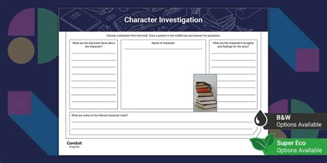 Book Character Reading Comprehension Activity Teacher Made