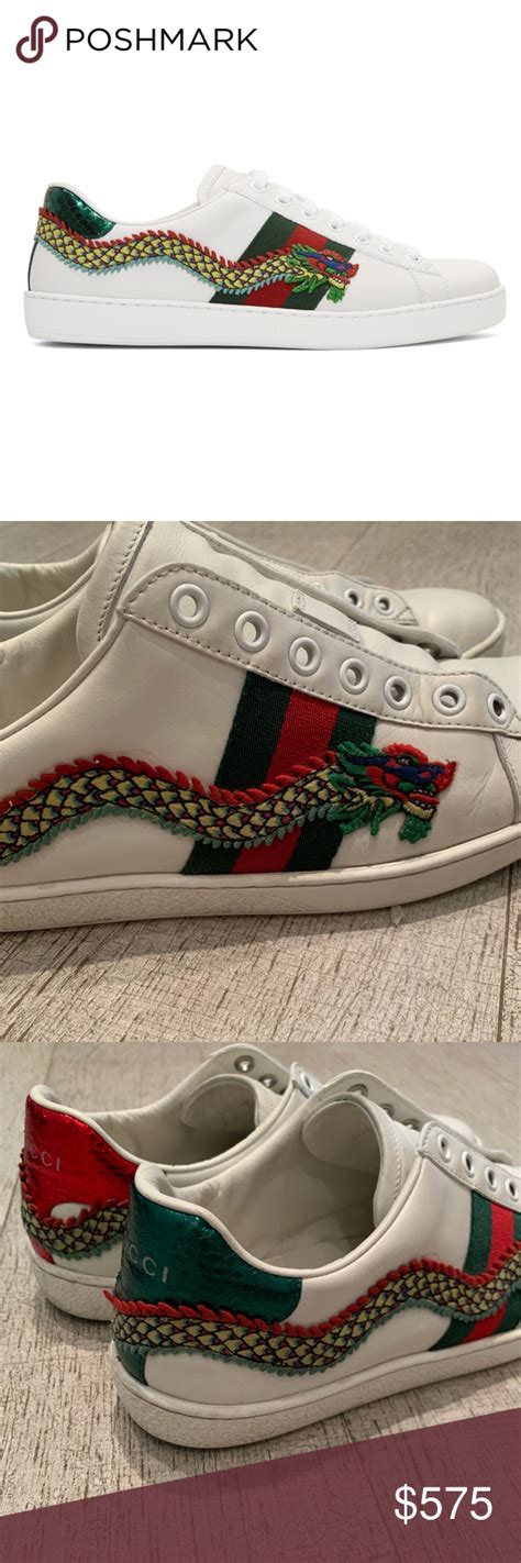 Gucci Ace Dragon Sneakers Rare Pair Of Gucci Dragon Sneakers Womens