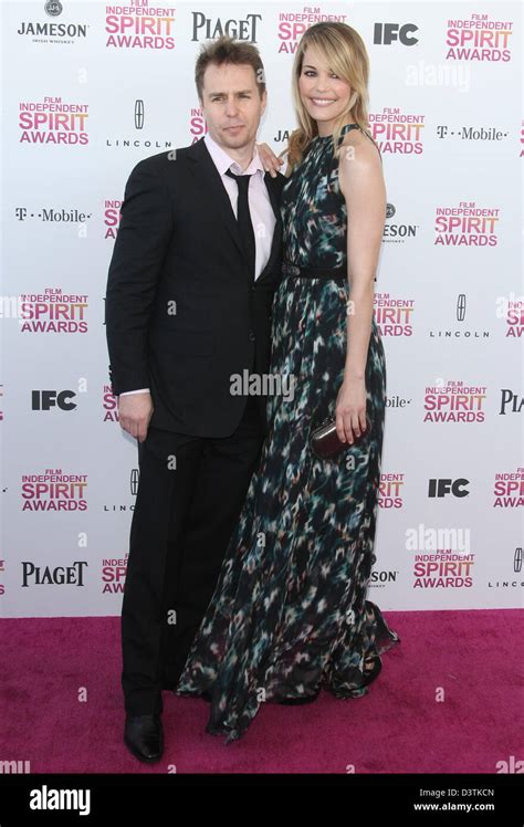 Sam Rockwell And Leslie Bibb 2013 Film Independent Spirit Awards Beach