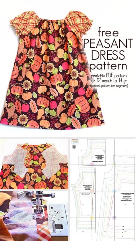 Learn How To Sew A Peasant Dress With This Free Peasant Dress Pattern
