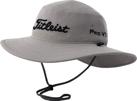 Titleist Mens Tour Aussie Golf Hat Greyblack Clothing