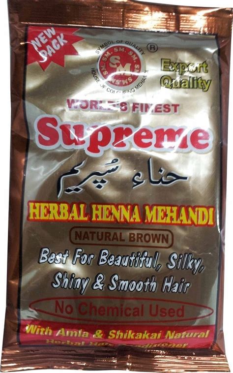 3x 150g Supreme Herbal Henna Powder Natural Brown Hair