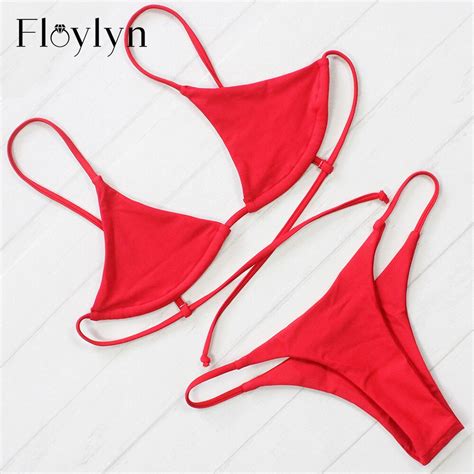 floylyn 2018 sexy seamless string biquini cheeky swim bathing suit swimsuit mirco thong swimwear