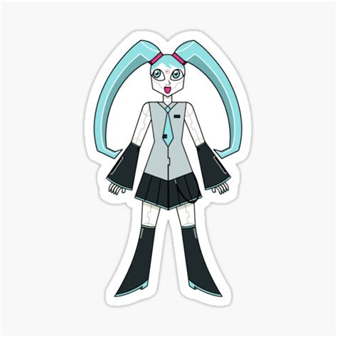 Robot Miku Sticker For Sale By Pastelgeist Redbubble