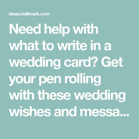 The key to a great wedding card message is to write from the heart. Wedding wishes: what to write in a wedding card | Wedding wishes, Wedding wishes messages ...