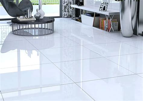 Pure White Color Extra Glossy Glazed Floor Tile Buy Pure White Color