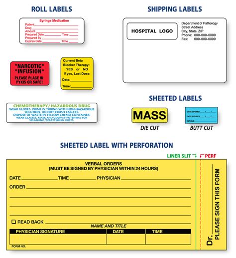 Multi Purpose Hospital Labels Alcop Labels