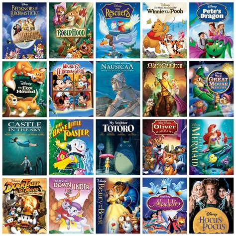 1971 1993 Disney Movies In Order Of Release Disney Collage Old