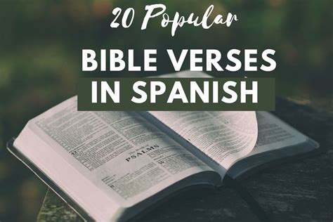 20 Popular Bible Verses In Spanish