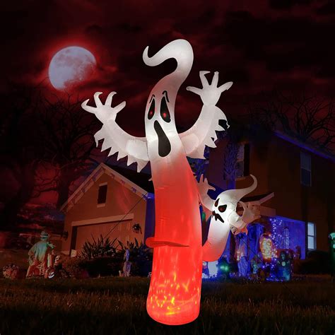 Toodour 8 Ft Halloween Inflatables Outdoor Decorations Ghost