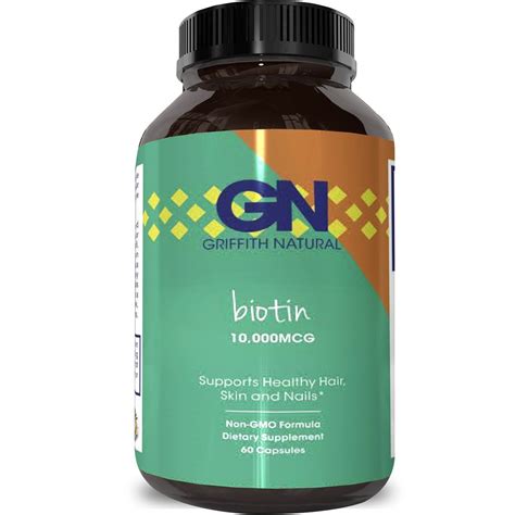 10000mcg Pure Biotin Pills For Women Men Hair Loss Thinning â€ All