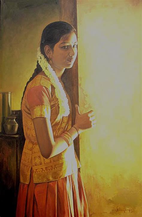 Amazing Oil Painting By South Indian Legend Ilaiyaraaja Indian Art