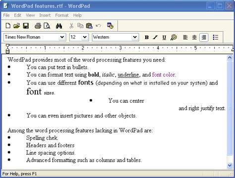 Scaricare Wordpad Windows Xp